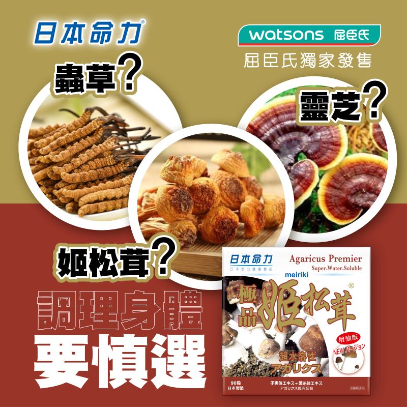 🍄姫松茸？蟲草？靈芝？調理身體要慎選